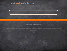 Tablet Screenshot of myfriendswardrobe.com